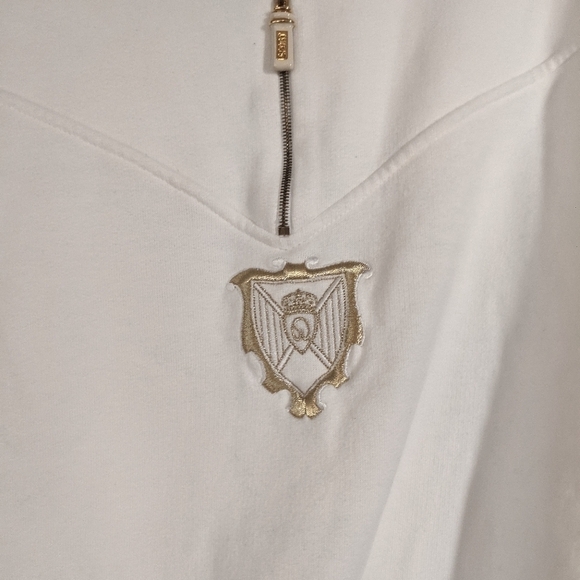 Vintage St. John Sport Pullover Drawstring Sweatshirt - Picture 2 of 8